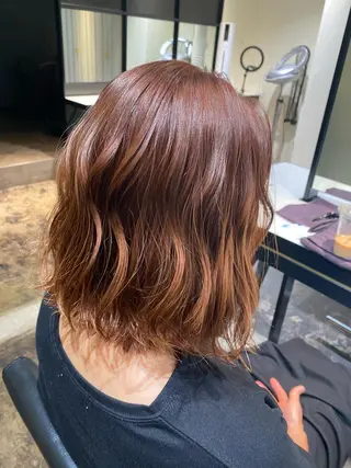 ミディアム カラー 美髪×髪質改善 🖤Yukineのヘアスタイル