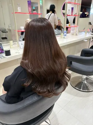 セミロング カラー ヘアアレンジ 💟RINNA 艶カラー💟のヘアスタイル