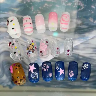 ネイル GO TODAY 吉祥寺Glint所属・うの 韓国ﾈｲﾙ໒꒱⋆⭒˚のネイルデザイン
