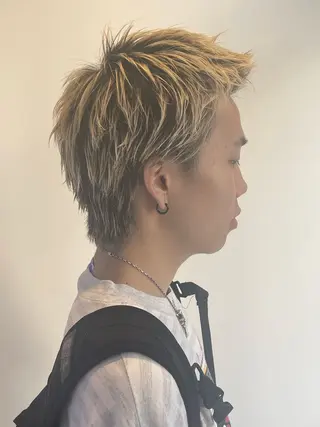 ショート カラー メンズ ハラダ リョウセイのヘアスタイル