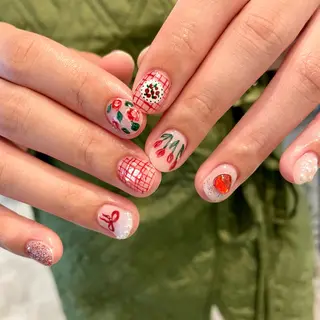 ショート m kaori𓃟のネイルデザイン