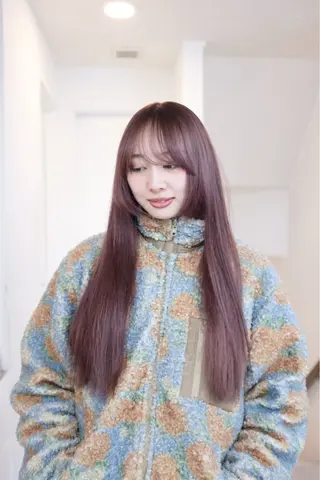 ロング カラー ヘアアレンジ 🦠デザインカラー/ 魚瀬あおい🦠のヘアスタイル