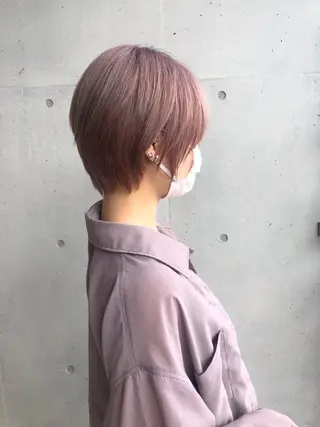ショート カラー ☕️ベージュカラー 内藤光哉☕️のヘアスタイル