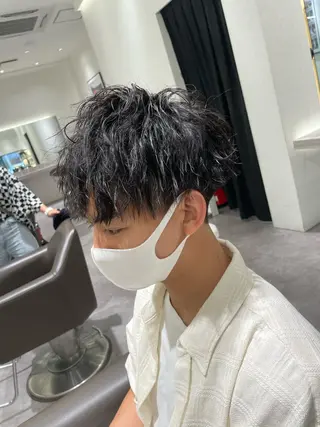 ショート パーマ メンズ Reginavita栄所属・メンズ特化/ 本日空き○/岡本一真のヘアスタイル