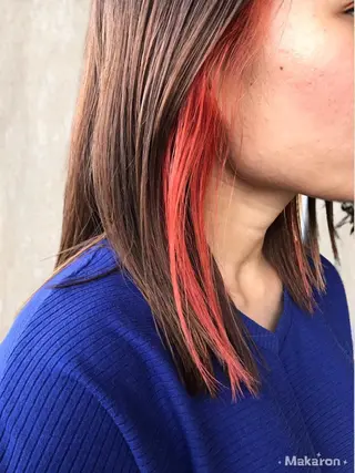 セミロング カラー hair works raptureのヘアスタイル