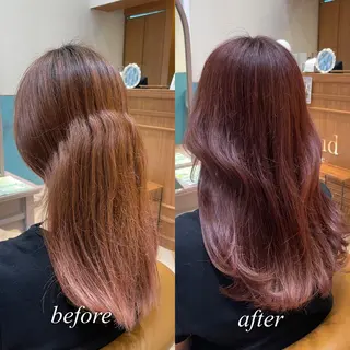 ロング カラー 韓国レイヤー 🧸🤍ちずみのヘアスタイル