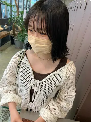 ミディアム カラー maho/ブリーチ なし垢抜けカラー♡のヘアスタイル