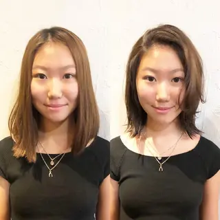 ミディアム hertim所属・髪質改善縮毛矯正 専門店のヘアスタイル