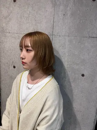 ミディアム ベージュカラー/ 新潟/万代/なお🎀のヘアスタイル