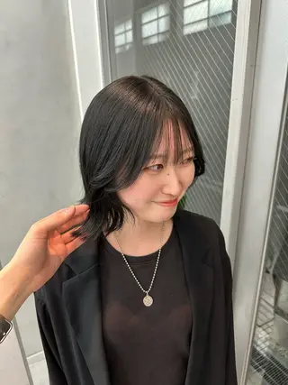 ミディアム カラー 笹井 颯人のヘアスタイル