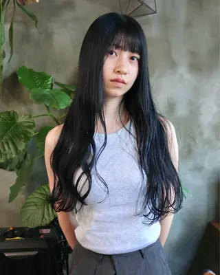 ロング カラー 木村陸弥 似合わせ 透明感カラー🌿のヘアスタイル