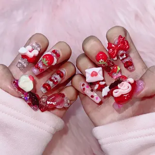 ネイル RIEKO🍒 ワンホン♡推しネイルのネイルデザイン