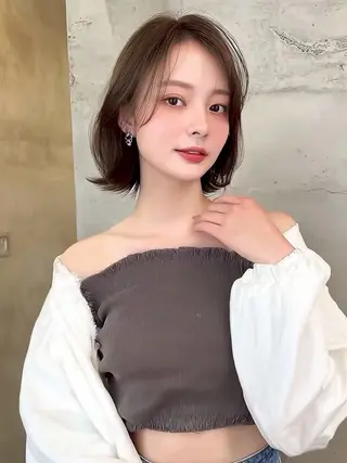 ショート カラー 🫧ナオ🫧 /韓国 ヘア/ マンツーマンのヘアスタイル