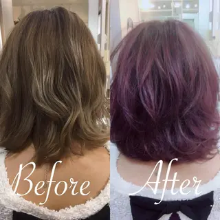 ミディアム カラー Tina所属・「Tina」一木 智之のヘアスタイル