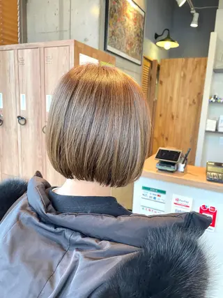 ショート カラー OPShair　ANELLO所属・ショート/ボブ/ メンズ/縮毛矯正のヘアスタイル