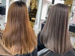 ロング senjyu GINZA所属・バレイヤージュ/ハイ ライト/庄司鉄平のヘアスタイル