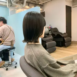 ミディアム カラー 前田 健太のヘアスタイル