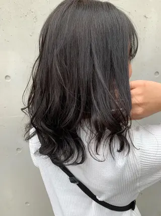 セミロング カラー パーマ ヘアアレンジ メンズ キッズ マツエク・マツパ Luela堅田所属・田中 裕士のヘアスタイル