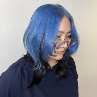 セミロング カラー Ren. 🦋デザインカラーのヘアスタイル