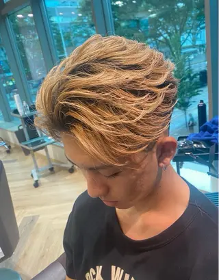 メンズ メンズ特化/フェザー /パーマ/伊勢元のヘアスタイル