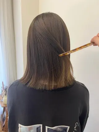 ミディアム 西山 紗耶香🪽 透明感カラー/ボブのヘアスタイル