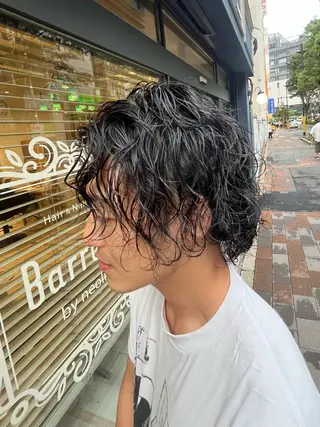 パーマ メンズ ヤシロケンタ メンズ特化のヘアスタイル