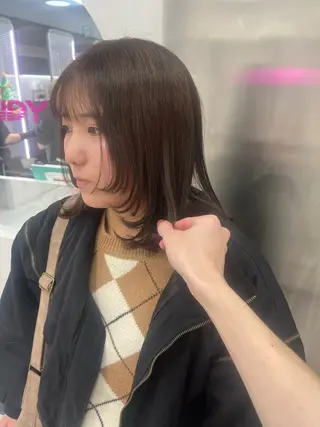 セミロング カラー 💖トレンド秋冬 カラー💖FUTAのヘアスタイル