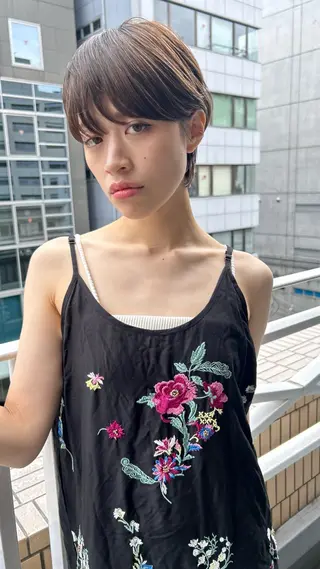 ショート カラー ショート/ボブ/ 心斎橋/宮脇美奈のヘアスタイル