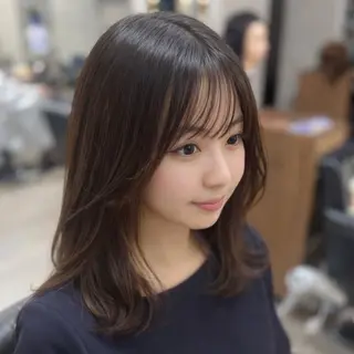 セミロング RIENS Xrea nanamiのヘアスタイル