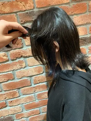 ミディアム カラー 髪質改善美容室Lust所属・美容室Lust💚 嶋崎　鷹のヘアスタイル