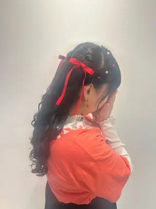 ヘアアレンジ 🖤韓国風顔周り / TAMAMI🖤のヘアスタイル