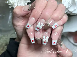 ネイル E.N🦋 長さ出し/持ち込みのネイルデザイン