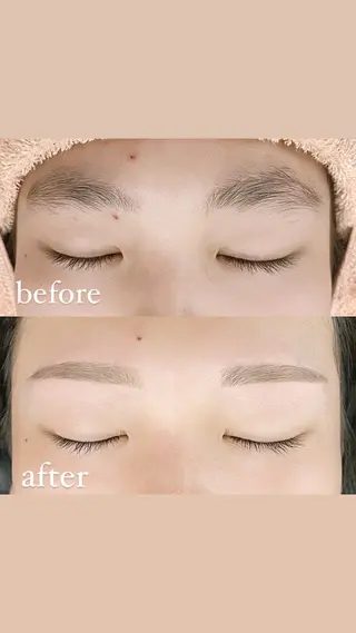 アイブロウ Lycka 明音のマツエク・マツパデザイン