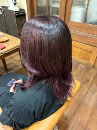 カラー あかね メンズカットのヘアスタイル