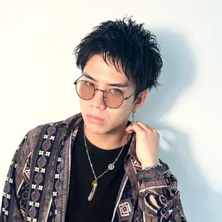 ショート パーマ 柏メンズカットパーマ NO.1タイチのヘアスタイル