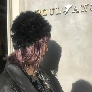 ショート カラー Aust hair Stella新宿所属・Yuki☺︎パーマ レイヤーカットのヘアスタイル