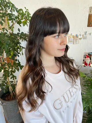 ロング カラー 🌸小掛🌸 豊橋外国人風カラーのヘアスタイル