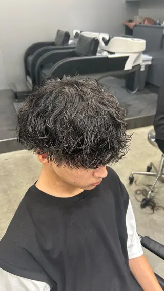 パーマ メンズ 藤平海音/fifth PARKのヘアスタイル