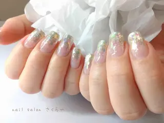 ミディアム さくらや❤ パラジェル使用のネイルデザイン