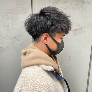 カラー パーマ メンズ 【渋谷メンズ特化】 🔥BLUCK🔥のヘアスタイル