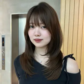 ミディアム 🎀Rimi୨୧ ✨艶✨color🎀のヘアスタイル