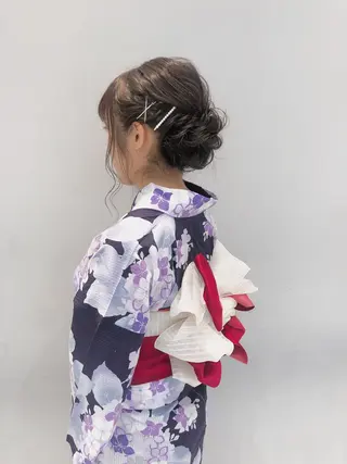 ヘアアレンジ 似合わせ艶髪カラー ❤️ハダユミのヘアスタイル