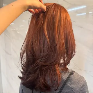 ミディアム カラー Pocket仙台 💚モエリのヘアスタイル