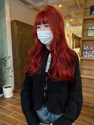 ロング カラー 松野 心音のヘアスタイル