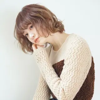 ショート カラー ヘアアレンジ 髪質改善ストレート✨ パーマヘア✨YUKIのヘアスタイル