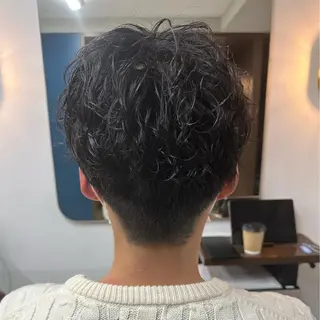 ショート パーマ メンズ 守屋 寿哉のヘアスタイル