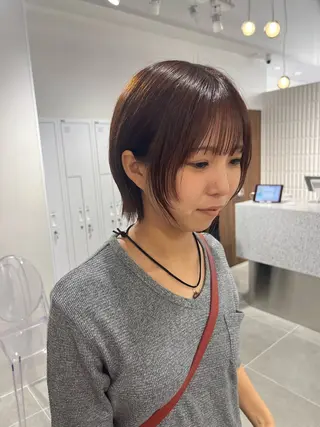 ショート SALOWIN川崎WEST店所属・🌷川崎/アレンジ/ 暖色ボブ/コトネ🌷のヘアスタイル