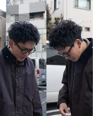 ショート パーマ メンズ 三鷹/メンズヘア/ メンズパーマ/トナミのヘアスタイル