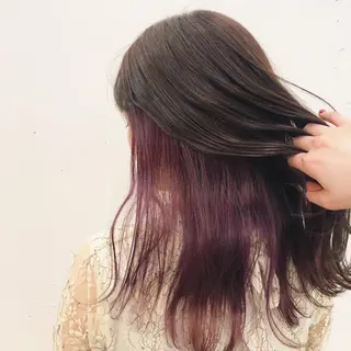 セミロング カラーモデル募集 吉原佳穂💗のヘアスタイル