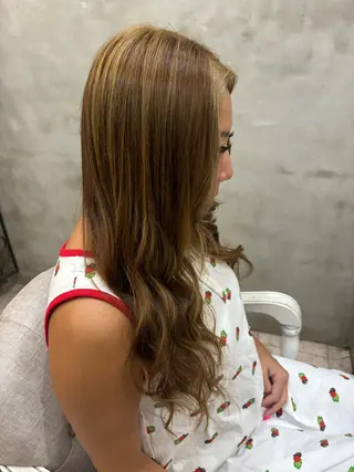 ロング カラー メンズ/ヘアセット/ 顔周りレイヤー/💶のヘアスタイル